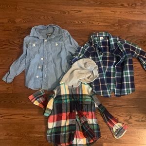 2T long sleeve button up. Sold all together